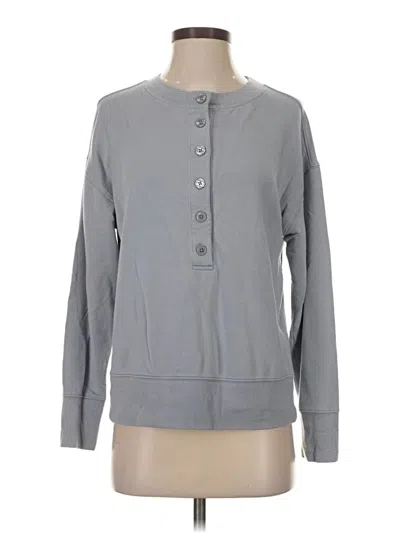 Pre-owned Athleta Cardigan Sweater In Gray