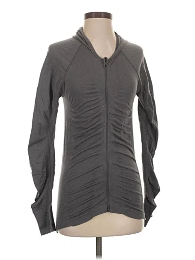 Pre-owned Athleta Cardigan Sweater In Gray
