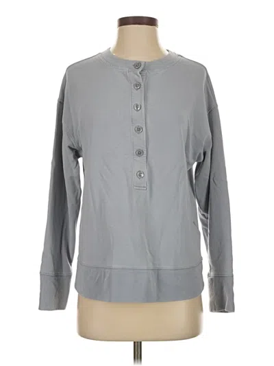 Pre-owned Athleta Cardigan Sweater In Gray
