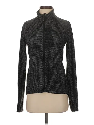 Pre-owned Athleta Cardigan Sweater In Gray