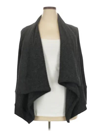 Pre-owned Athleta Cardigan Sweater In Gray