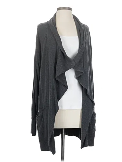 Pre-owned Athleta Cardigan Sweater In Gray