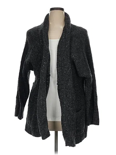 Pre-owned Athleta Cardigan Sweater In Gray