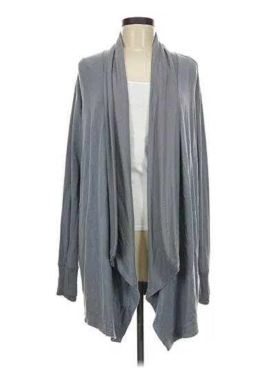 Pre-owned Athleta Cardigan Sweater In Gray