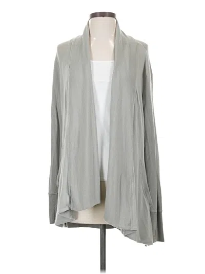 Pre-owned Athleta Cardigan Sweater In Gray