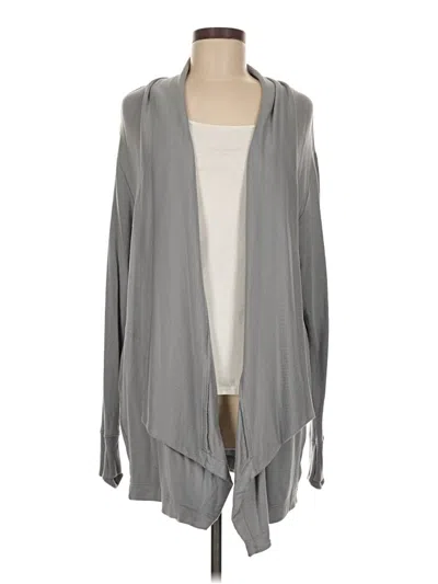 Pre-owned Athleta Cardigan Sweater In Gray