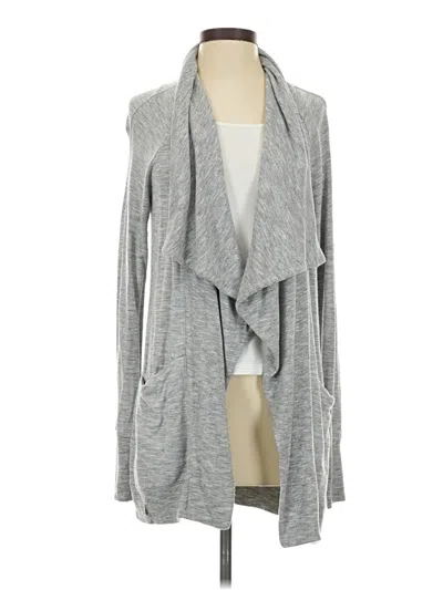 Pre-owned Athleta Cardigan Sweater In Gray