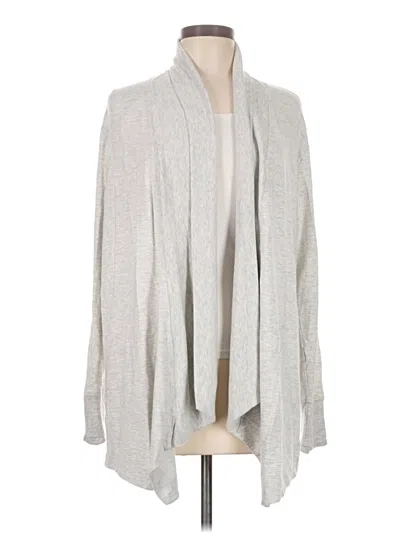 Pre-owned Athleta Cardigan Sweater In Gray