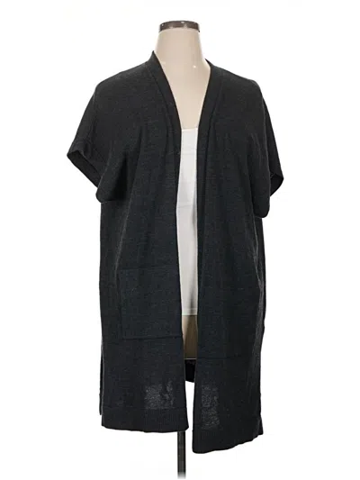 Pre-owned Athleta Cardigan Sweater In Gray