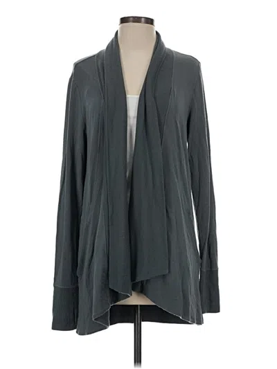 Pre-owned Athleta Cardigan Sweater In Gray