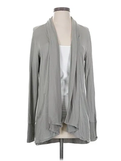 Pre-owned Athleta Cardigan Sweater In Gray