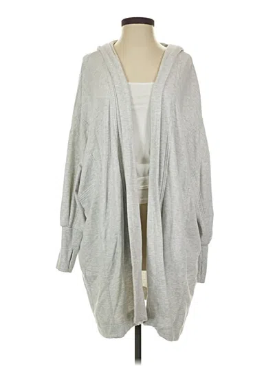 Pre-owned Athleta Cardigan Sweater In Gray