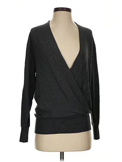 Pre-owned Athleta Cardigan Sweater In Gray