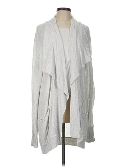 Pre-owned Athleta Cardigan Sweater In Gray