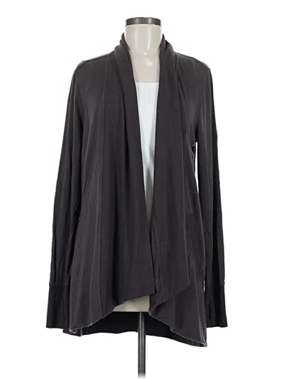 Pre-owned Athleta Cardigan Sweater In Gray