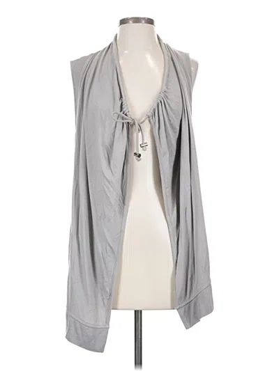 Pre-owned Athleta Cardigan Sweater In Gray