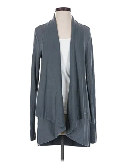 Pre-owned Athleta Cardigan Sweater In Gray