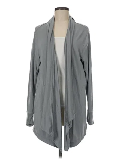 Pre-owned Athleta Cardigan Sweater In Gray