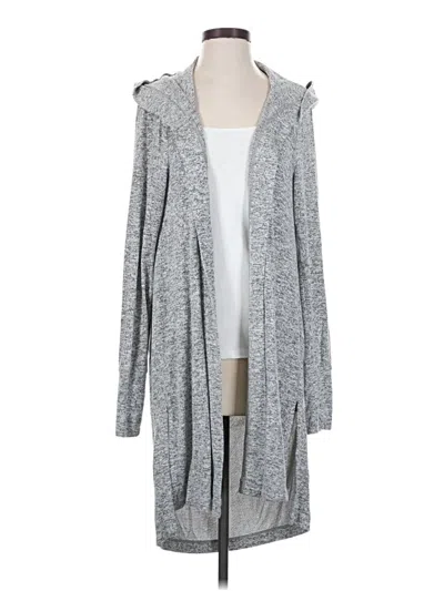 Pre-owned Athleta Cardigan Sweater In Gray