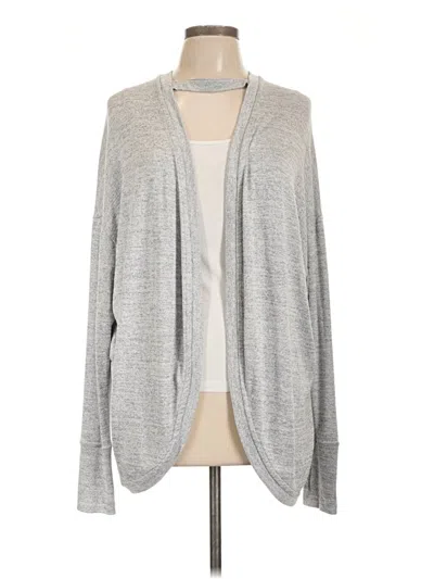 Pre-owned Athleta Cardigan Sweater In Gray