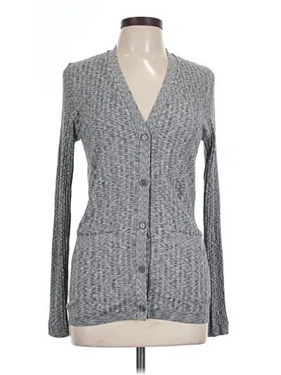 Pre-owned Athleta Cardigan Sweater In Gray