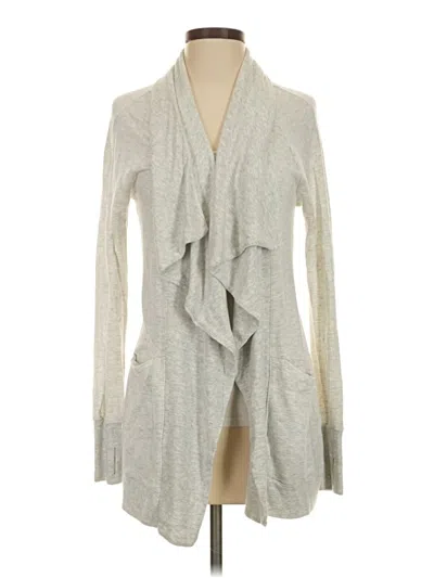 Pre-owned Athleta Cardigan Sweater In Gray