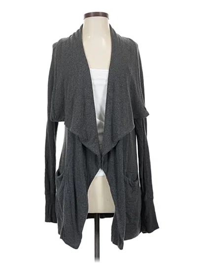 Pre-owned Athleta Cardigan Sweater In Gray