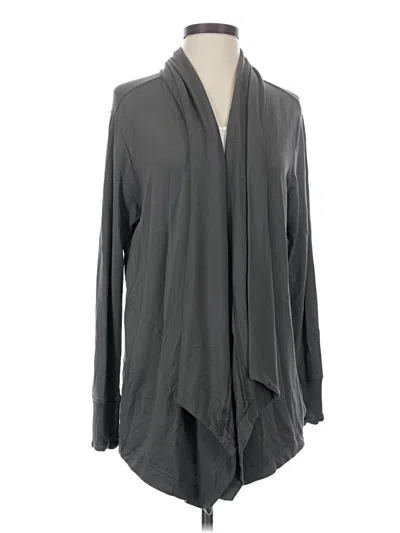 Pre-owned Athleta Cardigan Sweater In Gray