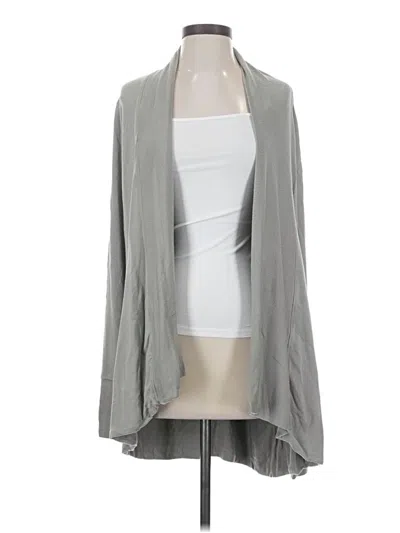 Pre-owned Athleta Cardigan Sweater In Gray