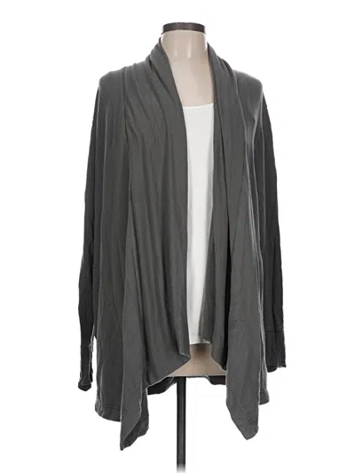 Pre-owned Athleta Cardigan Sweater In Gray