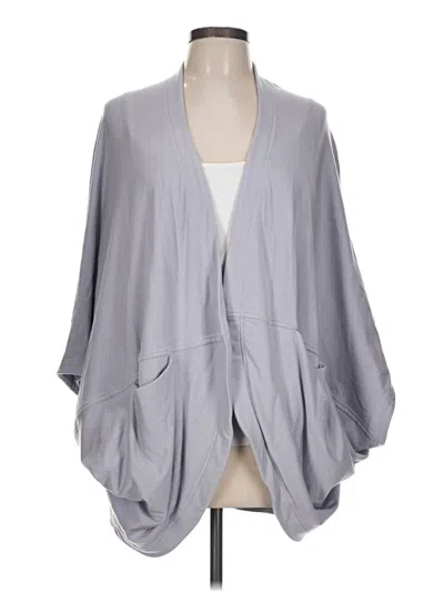 Pre-owned Athleta Cardigan Sweater In Gray