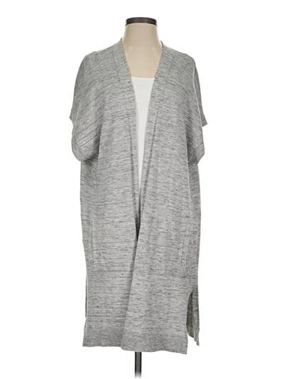 Pre-owned Athleta Cardigan Sweater In Gray