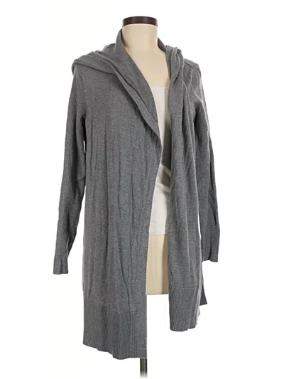 Pre-owned Athleta Cardigan Sweater In Gray