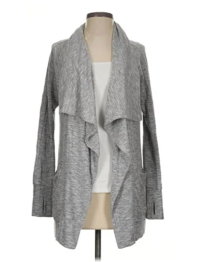 Pre-owned Athleta Cardigan Sweater In Gray
