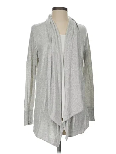 Pre-owned Athleta Cardigan Sweater In Gray