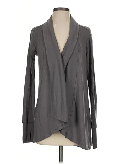 Pre-owned Athleta Cardigan Sweater In Gray