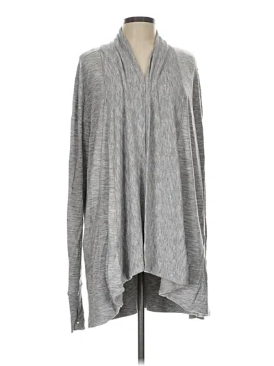Pre-owned Athleta Cardigan Sweater In Gray