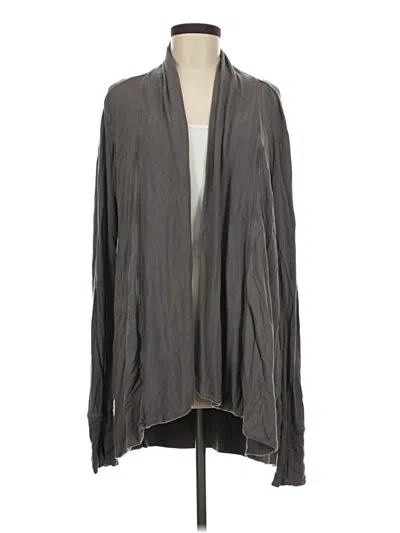 Pre-owned Athleta Cardigan Sweater In Gray