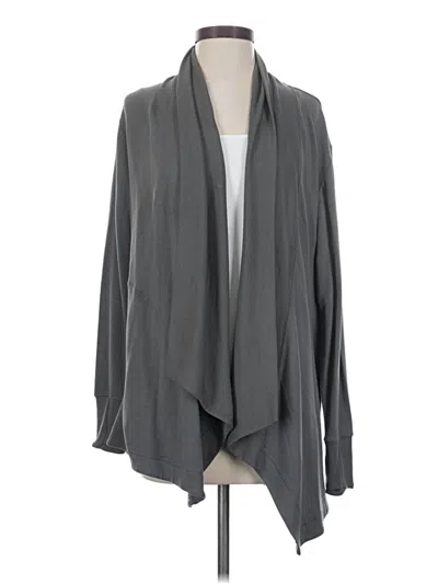 Pre-owned Athleta Cardigan Sweater In Gray