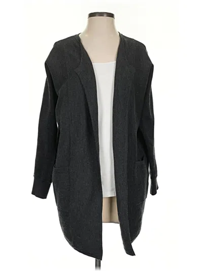 Pre-owned Athleta Cardigan Sweater In Gray