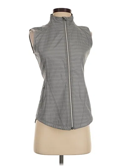 Pre-owned Athleta Cardigan Sweater In Gray