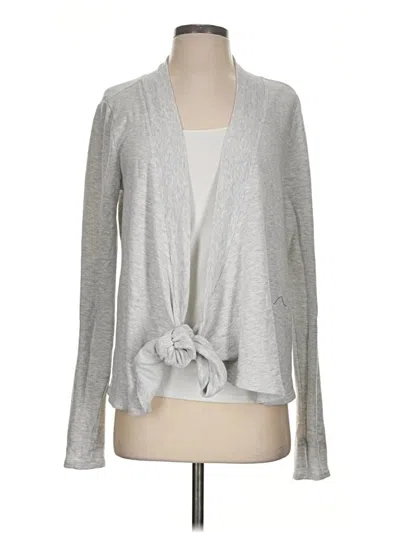 Pre-owned Athleta Cardigan Sweater In Gray
