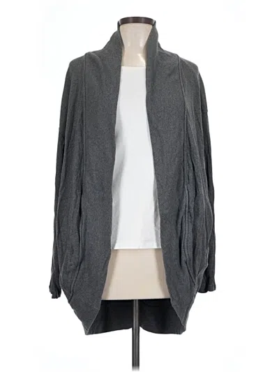 Pre-owned Athleta Cardigan Sweater In Gray