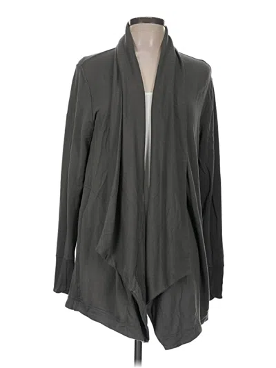 Pre-owned Athleta Cardigan Sweater In Gray