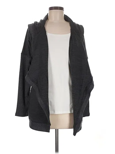 Pre-owned Athleta Cardigan Sweater In Gray