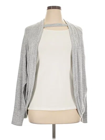 Pre-owned Athleta Cardigan Sweater In Gray