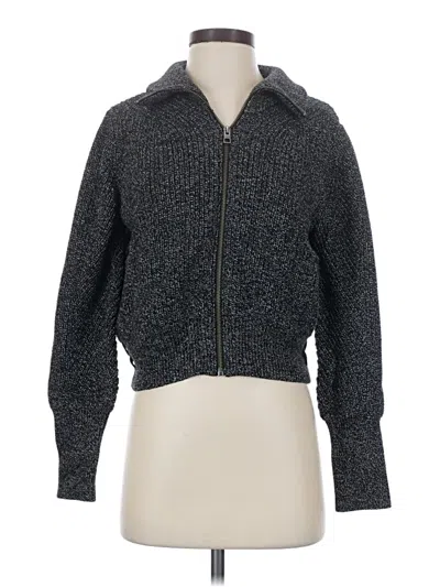 Pre-owned Athleta Cardigan Sweater In Gray
