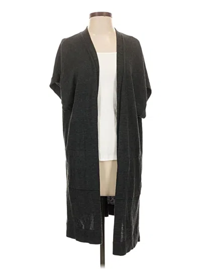 Pre-owned Athleta Cardigan Sweater In Gray