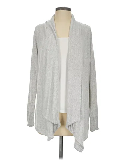 Pre-owned Athleta Cardigan Sweater In Gray