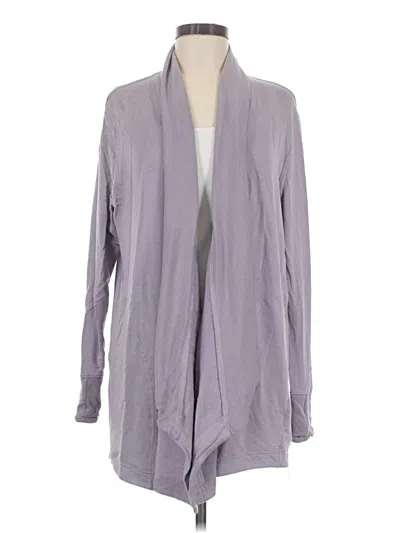 Pre-owned Athleta Cardigan Sweater In Gray